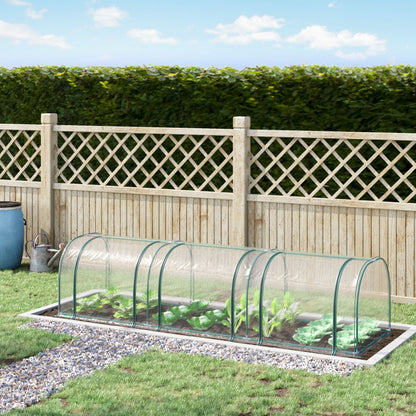 138" x 39" x 32" Transparent PVC Mini Tunnel Greenhouse