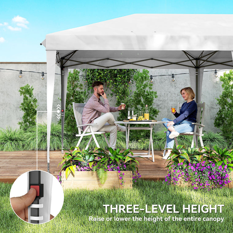 10' x 20' White Pop-Up Party Tent with Carrying Bag