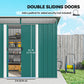 6' x 8.5' Outdoor Metal Garden Shed Utility Tool Storage Steel Backyard House, Dark Green