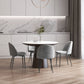 Modern Dining Chairs, Mid-Back Velvet-touch Upholstery Side Chair, Table Chair for Living Room, Dining Room, Grey, Set of 4
