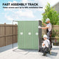 5.2' x 3.5' Outdoor Storage Shed, Easy to Assemble Metal Garden Shed, for Backyard, Lawn, Patio, Light Grey