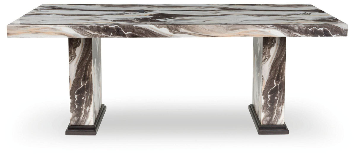 Jeshina - Dark Brown / Beige - Dining Table - Forward Furniture
