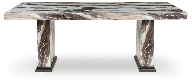 Jeshina - Dark Brown / Beige - Dining Table - Forward Furniture