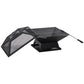 17.7" Wood Burning Portable Fire Pit, Outdoor Firepit with Cooking BBQ Grill, Spark Screen, Poker for Backyard, Black