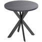 29" Round Dining Table with Steel Legs - Black