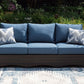 Windglow - Blue / Brown - Sofa With Cushion