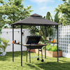 8' x 5' BBQ Grill Gazebo with Double Tiered Canopy
