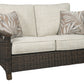 Paradise - Medium Brown - Loveseat W/Cushion