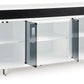 Gardoni - White / Black - XL TV Stand With Fireplace Option