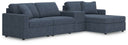 4 Pc. Sectional With Raf Corner Chaise And Storage Console