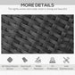 7 Pieces Outdoor Dining Set for 6, PE Wicker Rattan Patio Furniture Set with High-Back Armchairs, Glass Table Top