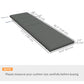 Patio Chaise Lounge Chair Cushions Replacement Sun Lounger Pads with Headrest and Ties, Set of 2, Grey