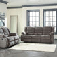 Tulen - Gray - 2 Pc. - Reclining Sofa, Reclining Loveseat