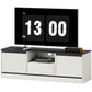 43-55" TV Stand with Cabinets and Cable Management - White