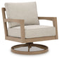 Hallow Creek - Driftwood - Swivel Lounge With Cushion