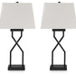 Brookthrone - Metal Table Lamp (Set of 2) - Black