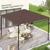 10' x 10' Square Gazebo Canopy Replacement UV Protected Top Cover Sun Shade Coffee