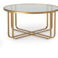 Milloton - Gold - Occasional Table Set (Set of 3)