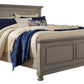 Lettner - Queen Panel Bed - Light Gray