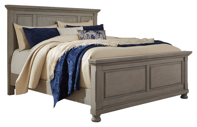 Lettner - Queen Panel Bed - Light Gray