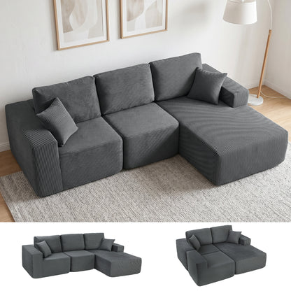 2-in-1 Modular L-Shaped Sofa Bed