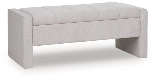 Akselman - Gray - Storage Bench - Forward Furniture