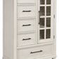 Shaybrock - Antique White / Brown - Door Chest