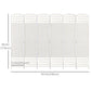 6 Panel Folding Room Divider, Portable Privacy Screen, Wave Fiber Room Partition for Home Office, White
