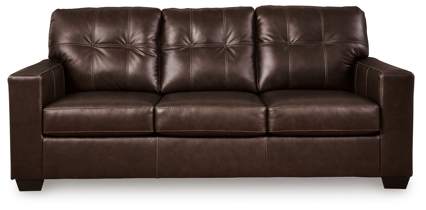 Santorine - Dark Brown - Sofa - Leather Match