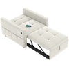 Convertible Pull-Out Sleeper Chair Bed with USB