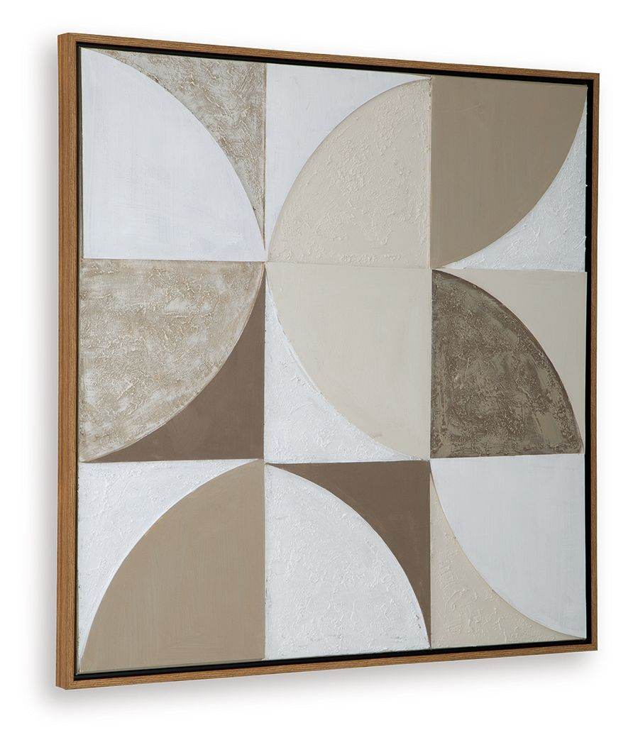 Harelman - Tan / Taupe / White - Wall Art - Forward Furniture