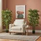 5.3ft Artificial Tree Set of 2, Indoor Fake Bamboo with Pot, for Home, Office, and Living Room Decor
