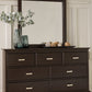 Covetown - Dresser And Mirror - Dark Brown
