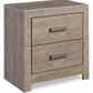 Culverbach - Two Drawer Night Stand - Gray