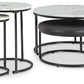 Jusmour - Black / White - Occasional Nesting Table (Set of 4)