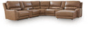 7 Pc. Power Reclining Sectional With RAF Press Back Power Chaise And 2 Storage Consoles