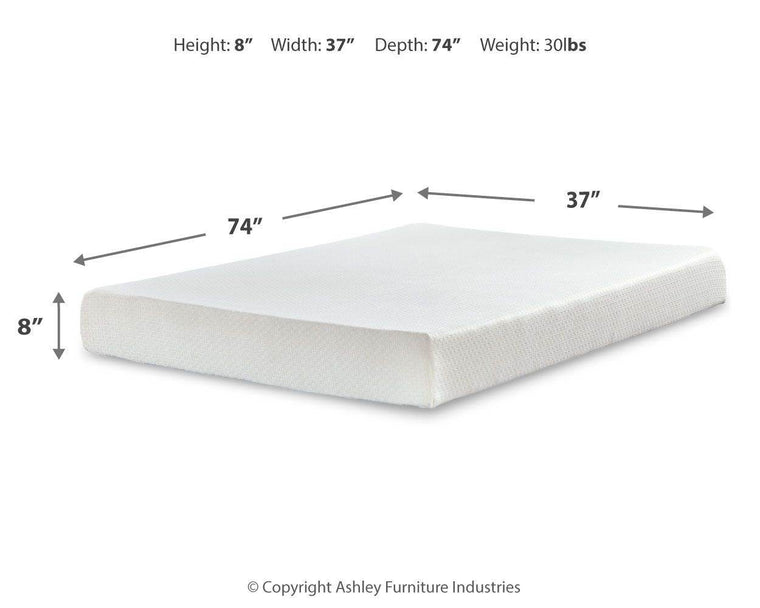 Chime 8 Inch Memory Foam - Medium Memory Foam Mattress - Forward Furniture