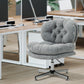 Armless Office Chair with Adjustable Height - Grey