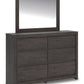 Fraluna - Charcoal - Dresser And Mirror - Forward Furniture