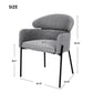 Set of 2 Upholstered Dining Chairs with Comfortable Foam Cushions, Kitchen Chairs for Living Room, 23'' L x 23.5'' W x 30'' H, Light Gray
