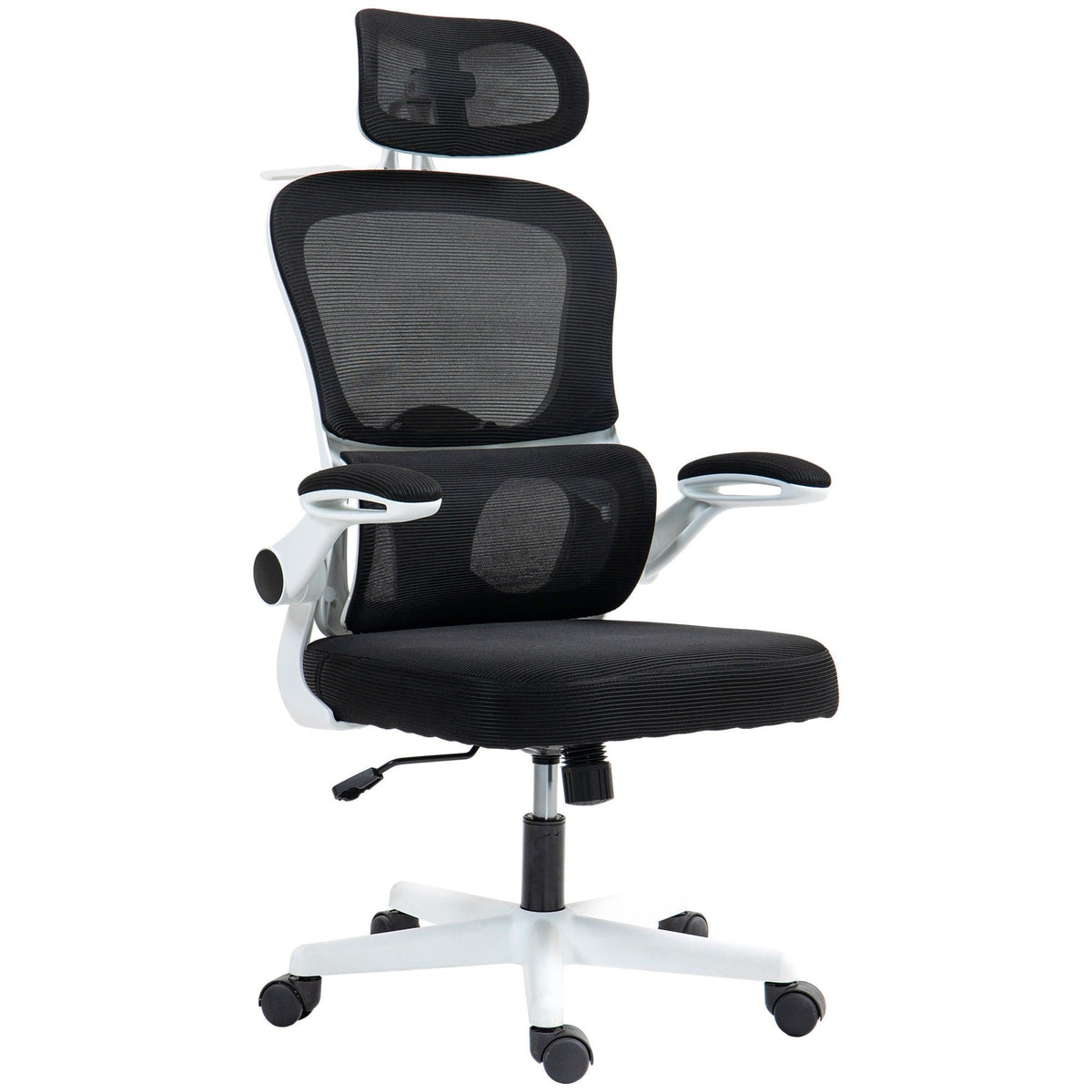 Ergonomic Mesh Office Chair with Lumbar Support - Black