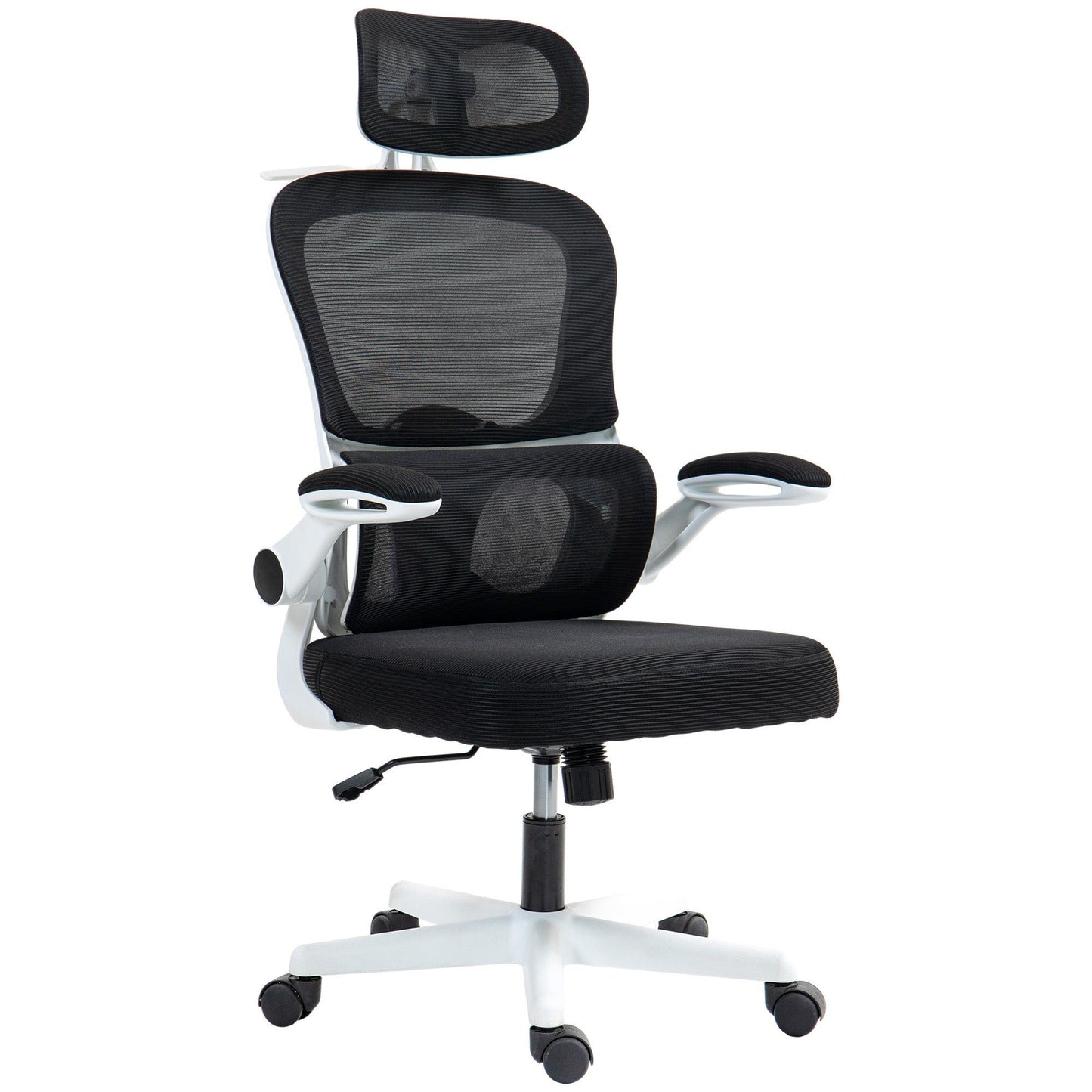 Ergonomic Mesh Office Chair with Lumbar Support - Black