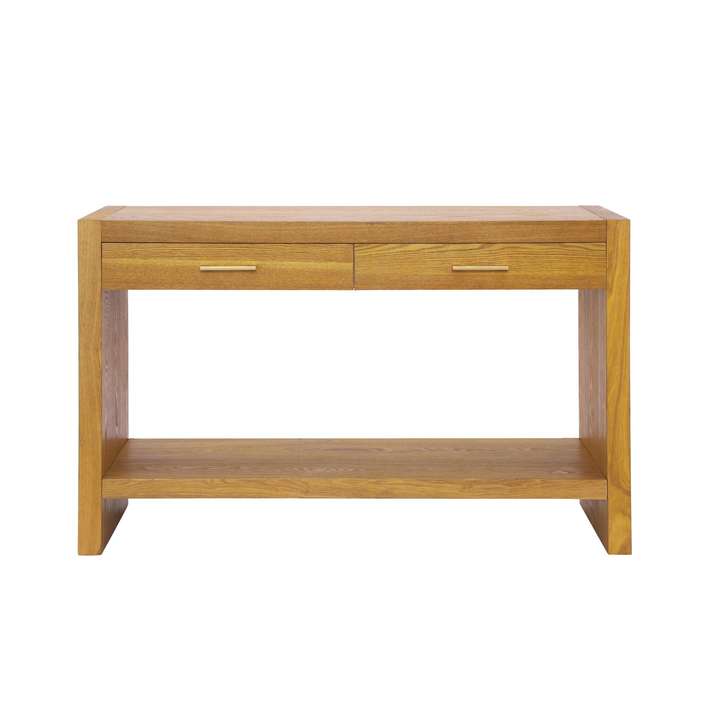 Farmhouse Console Table with Storage Drawers, Wooden Entryway Table Ideal for Living Room, Hallway, 47.5'' L x 15.5'' W x 30'' H, Brown