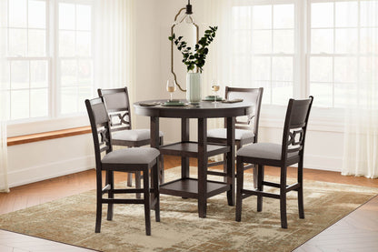 Langwest - Brown - Dining Room Counter Table Set (Set of 5) - Forward Furniture