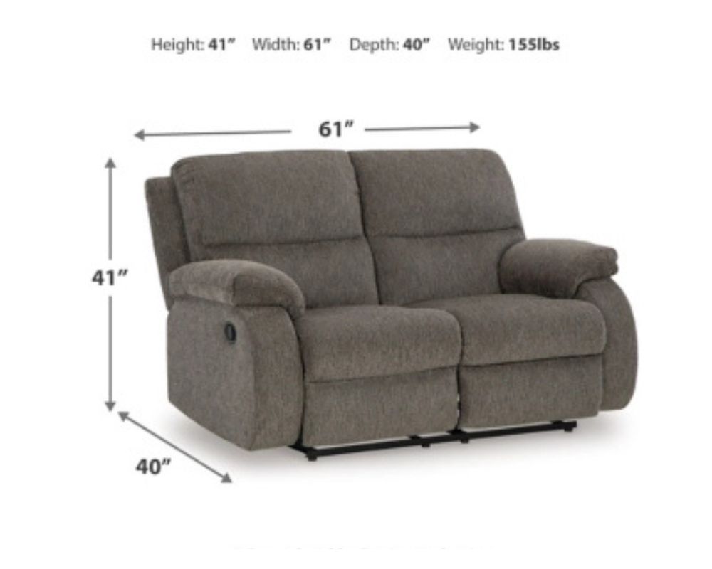 Scranto - Brindle - Reclining Loveseat - Fabric