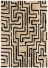 Timworth - 8' x 10' Washable Rug - Black / Beige