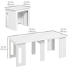 Extendable Dining Table for 6-8 - White