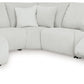 Top Tier - Alloy - 6-Piece Reclining Sectional With Laf Chaise - Fabric