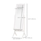Full Length Mirror, Free Standing Full Body Mirror with Rectangular Frame, Adjustable Angle for Dressing Room, Bedroom, Living Room, White