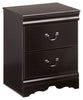 Huey Vineyard - Two Drawer Night Stand - Black